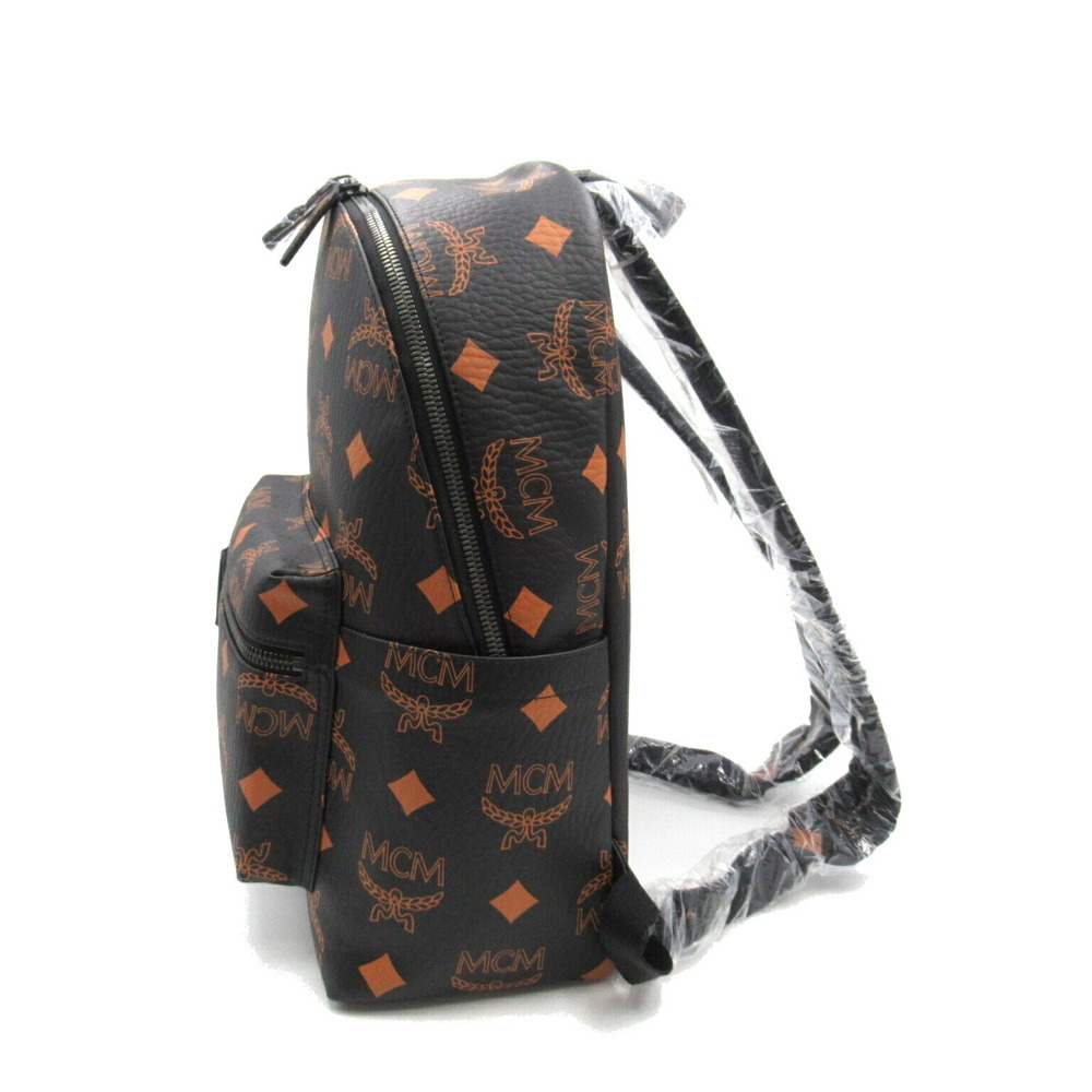 Mcm Polyurethane Polyester Backpack Rucksack Blac… - image 3